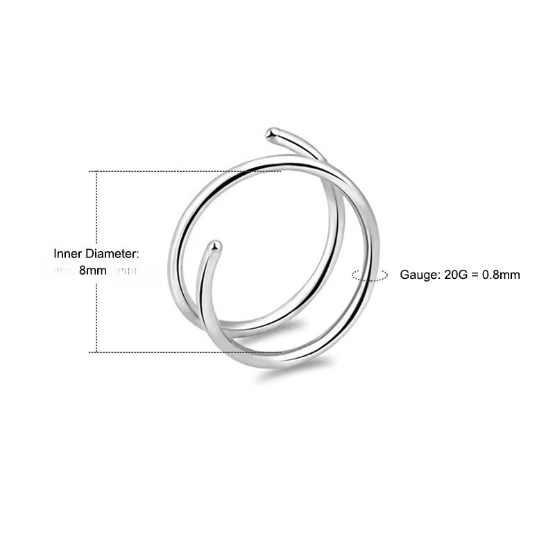 6 unidades/lote, 20G, aro para - Body Jewelry Surgical Steel reseña y precio