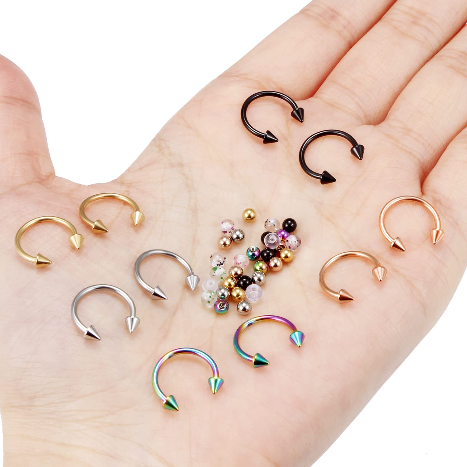 Anillos de herradura de 10 pie - Body Jewelry Replacement Ball reseña y precio