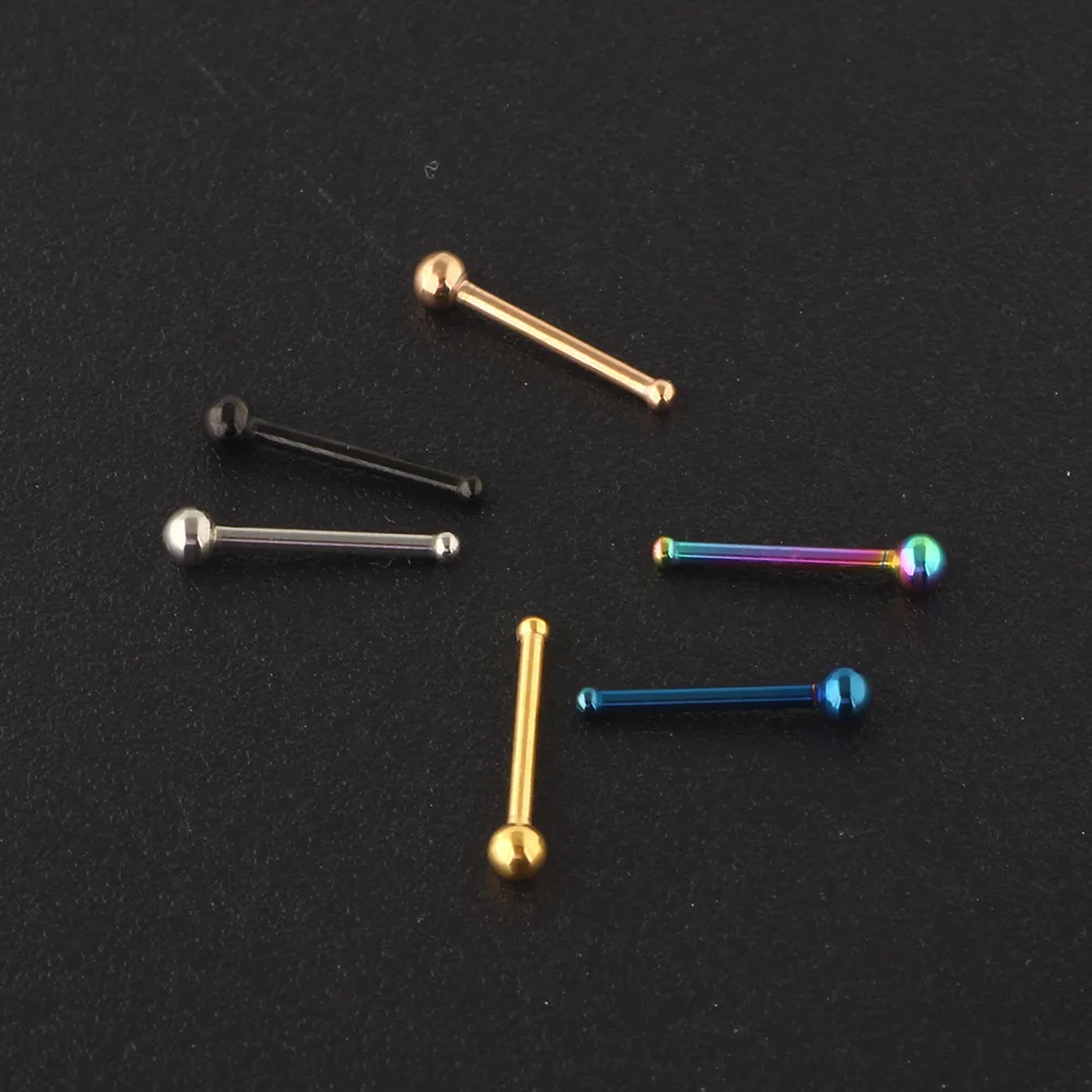 6 piezas de 20G, 316L, acero q - Body Jewelry Surgical Steel reseña y precio